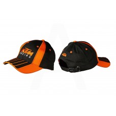Бейсболка "KTM RACING" (черно-оранжевая, 100% хлопок) (mod: 1)