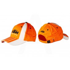 Бейсболка "KTM RACING" (оранжево-белый, 100% хлопок)