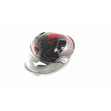 Шлем-интеграл (mod:FF352) (size:XXL, черно-красно-белый, ROOKIE GAMMA) "LS-2"