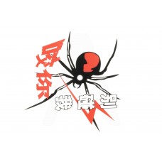 Наклейка декор SPIDER (12x11см) (#2657)