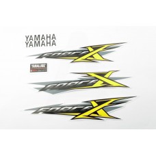 Наклейки (набор) Yamaha X-FORCE (30х6см, желтые) (#7438)