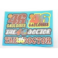 Наклейки (набор) спонсор THE DOCTOR (32х23см) (#5973)