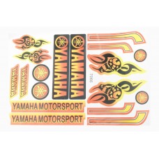Наклейки (набор) Yamaha (27х18см, 16шт) (#7066)