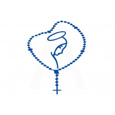Наклейка декор CHAIN (16x14см, синяя) (#5622)