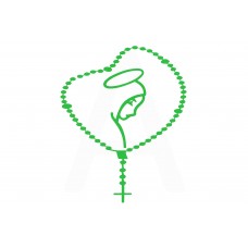 Наклейка декор CHAIN (16x14см, зеленая) (#5622)