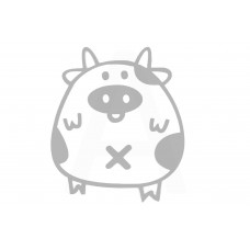 Наклейка декор PIG (хром) (#HQ5)