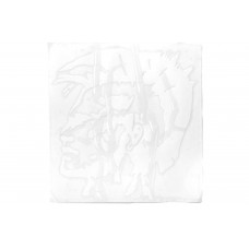 Наклейка декор IROKEZ (12x13см, белая) (#HQ655)