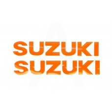 Наклейка буквы SUZUKI (19х5см, 2шт, оранжевый) (#HCT10001)