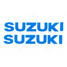 Наклейка буквы SUZUKI (19х5см, 2шт, синий) (#HCT10001)