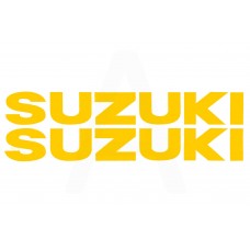 Наклейка буквы SUZUKI (19х5см, 2шт, желтые) (#HCT10001)