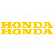 Наклейка буквы (mod:Honda19х5см, 2шт, желтые) (#HCT10002)