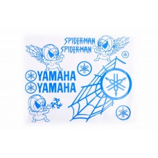 Наклейки (набор) декор YAMAHA SPIDER (35х28см, синие)