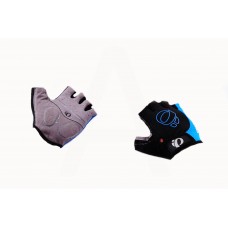 Перчатки без пальцев (mod:1, size:L, черно-синие) "IP"