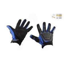 Перчатки "SCOYCO" (mod:MC-08, size:M, синие, текстиль)
