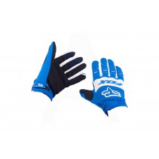 Перчатки "FOX" DIRTPAW (mod:025, size:L, сине-белые)