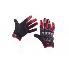 Перчатки "FOX" BOMBER (mod:055, size:L, черно-красные)