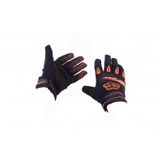 Перчатки DIRTPAW (mod:038, size:L, черно-оранжевые) "FOX"