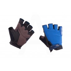 Перчатки без пальцев (size:L, синие) "FOX"