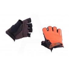 Перчатки без пальцев (size:L, оранжевые) "FOX"