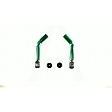 Упоры для рук велосипеда (рога) (зеленые) "DS"