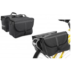 Сумка велосипедная на багажник (КАНТРИ-2, кофры, цвет серый) "Dream Bike"