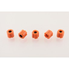 Втулки скольжения штанги мотокосы (23.5-8mm, 5шт, силикон оранжевые) "Goodluck"