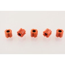 Втулки скольжения штанги мотокосы (25.5-8mm, 5шт, силикон оранжевые) "Goodluck"