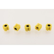 Втулки скольжения штанги мотокосы (25.5-8mm, 5шт, силикон желтые) "Goodluck"