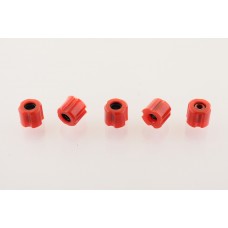 Втулки скольжения штанги мотокосы (23.5-8mm, 5шт, силикон красные) "Goodluck"